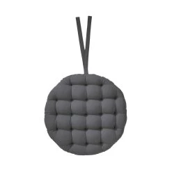Stuhlkissen Mit Bändchen Ø42cm SOLID In Grau