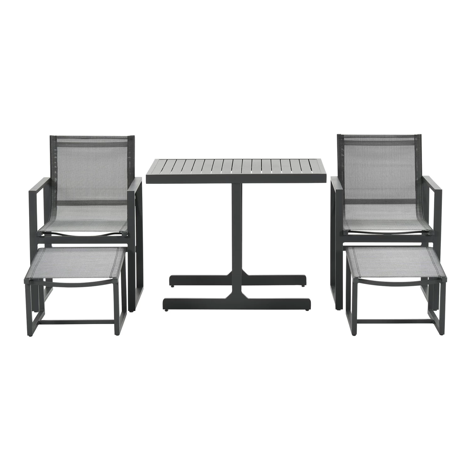 Balkon- Gartenmöbel Set ALABAMA In Farbe Anthrazit – Bild 3