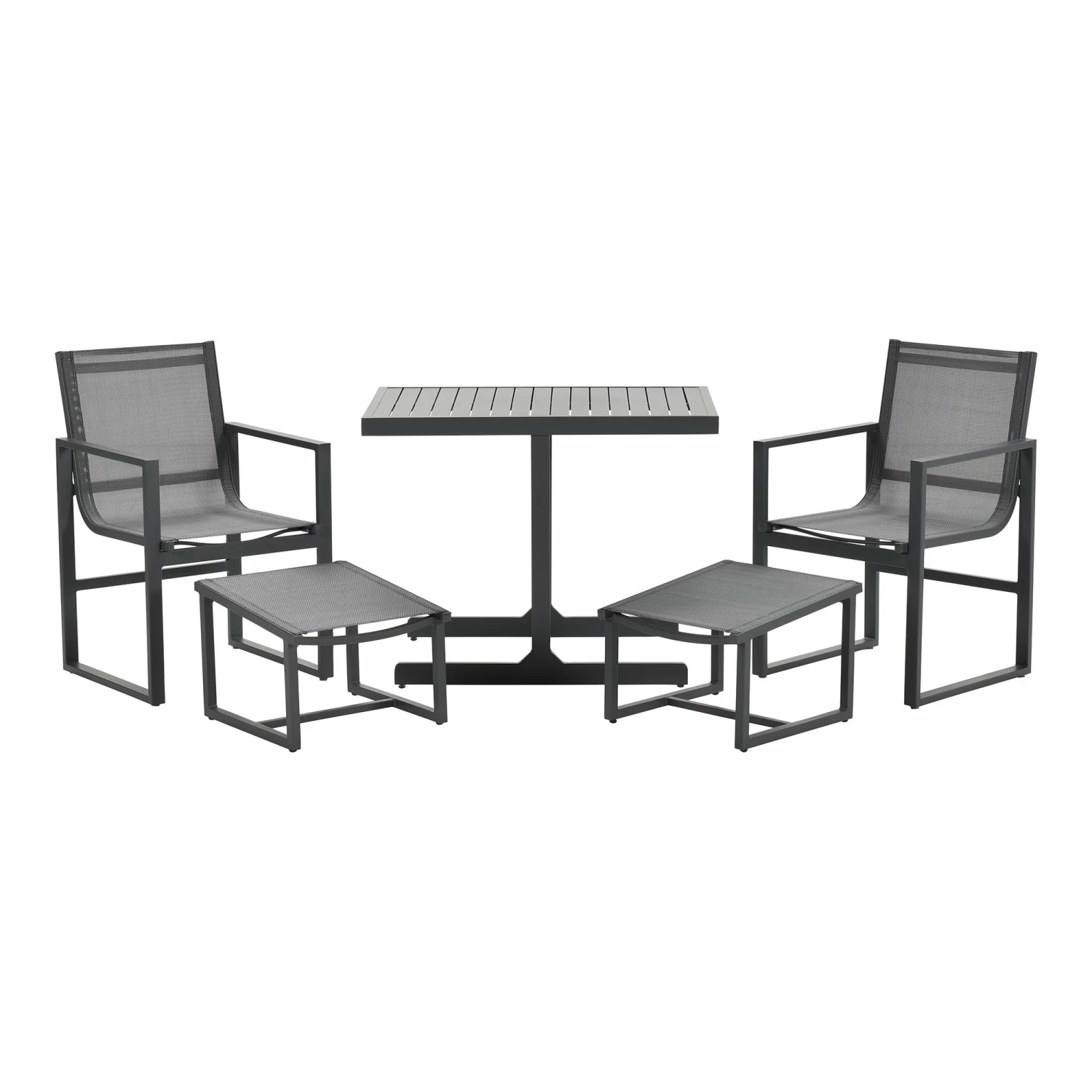 Balkon- Gartenmöbel Set ALABAMA In Farbe Anthrazit