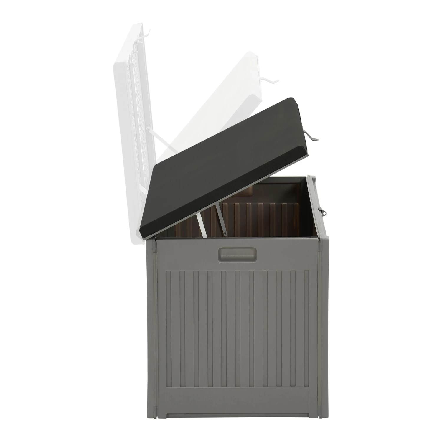 Outdoor Kissenbox "PRIMO BLACK" 270l Wasserdicht In Farbe Grau - Schwarz – Bild 5