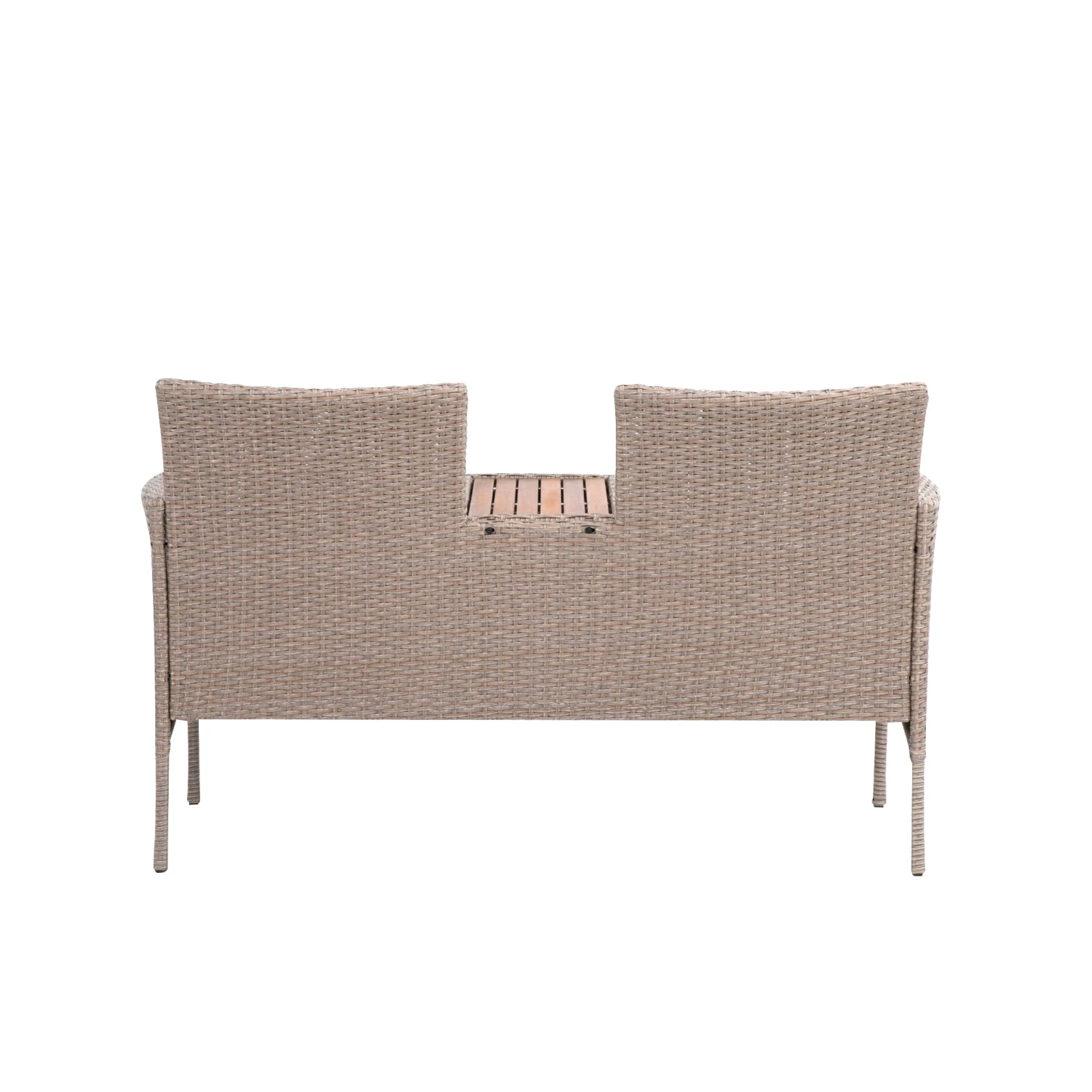 Gartenbank Paris, Mit Holztischplatte – Bild 3