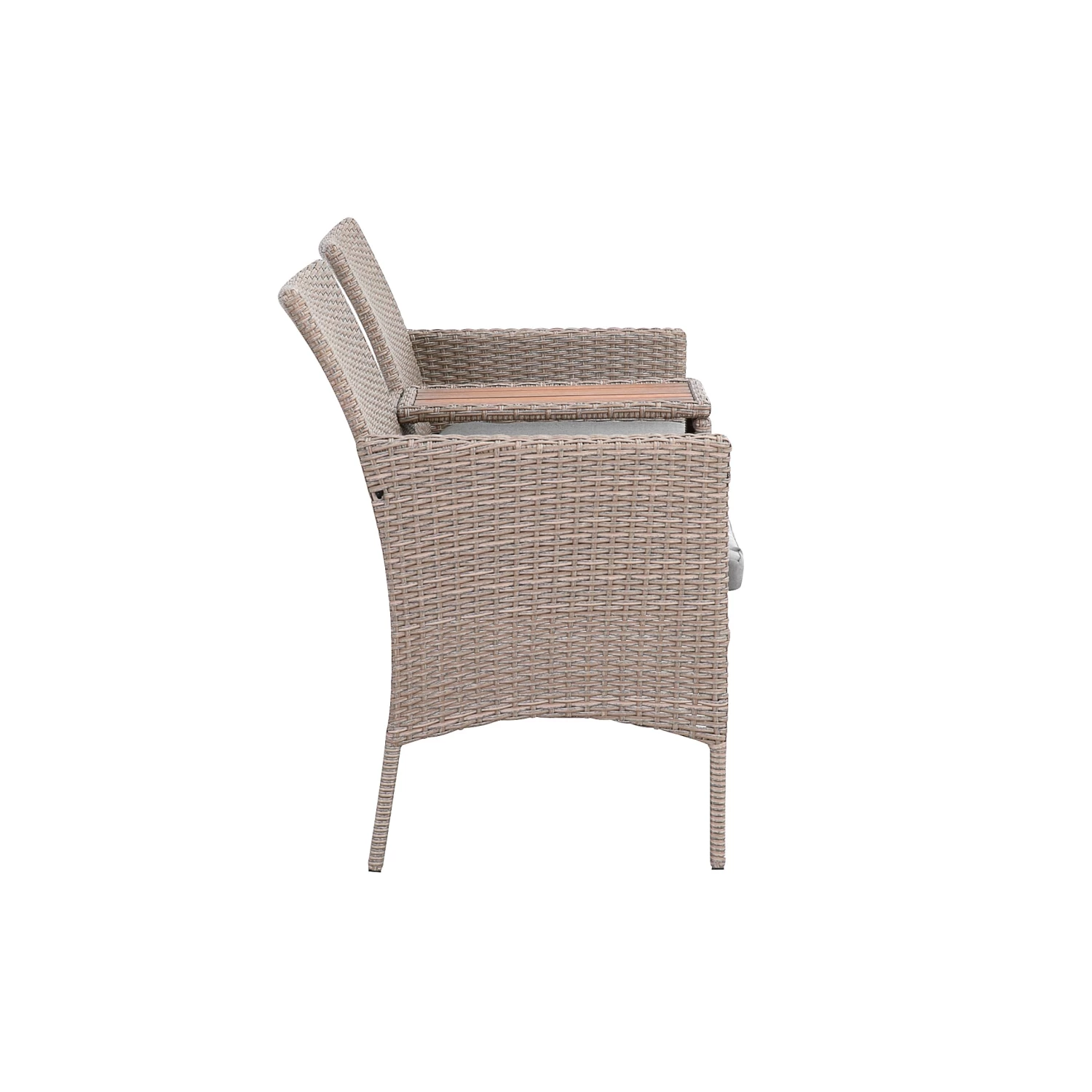 Gartenbank Paris, Mit Holztischplatte – Bild 4