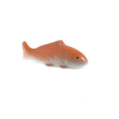 Teichdeko Fisch Für Aquarium Schwimmend Porzellan L: 10cm In Orange