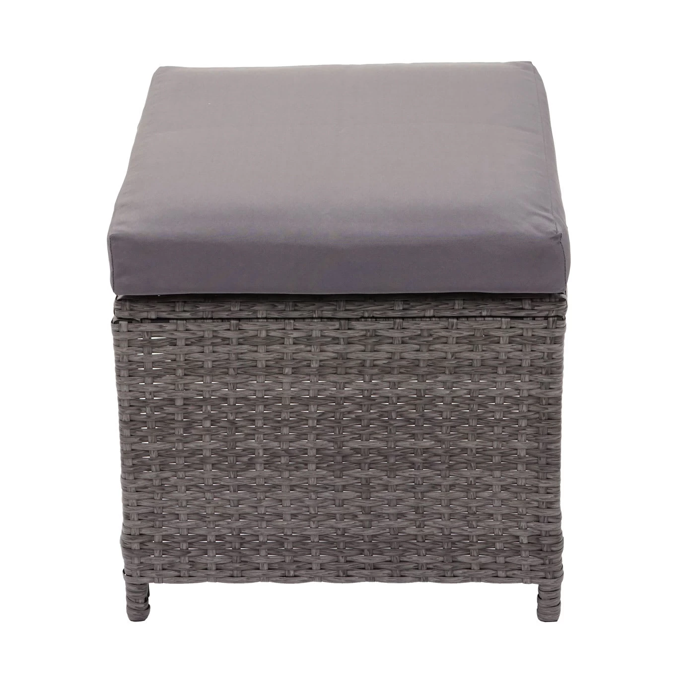 2er-Set Hocker G16, Grau, Kissen Dunkelgrau – Bild 2