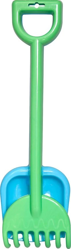 OUTDOOR Active 2er Set Schaufel Und Rechen-Set, Länge 50 Cm, Blau/grün