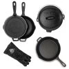 Dutch Oven Set 6teilig Gusseisen In Schwarz