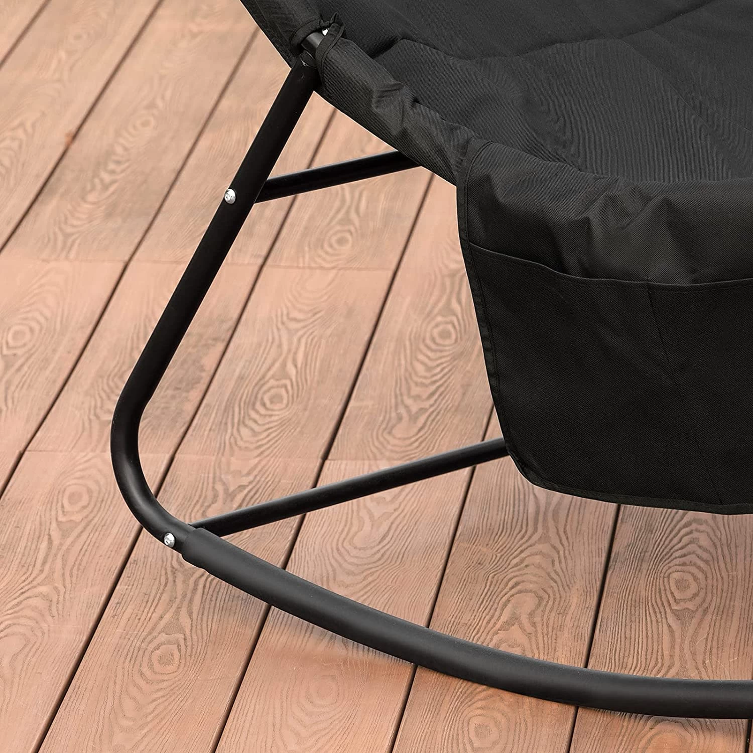 Schaukelstuhl In Schwarz - (B)106 X (H)11 X (T)52cm – Bild 6