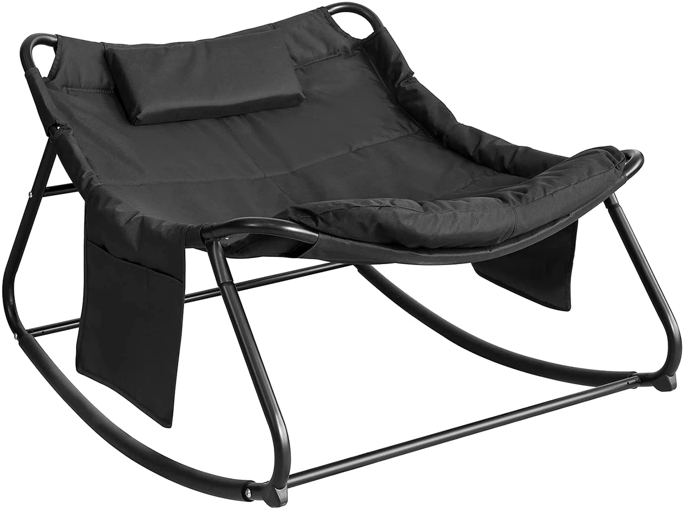 Schaukelstuhl In Schwarz - (B)106 X (H)11 X (T)52cm