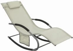 Sonnenliege In Beige - (B)150 X (H)63 X (T)87cm