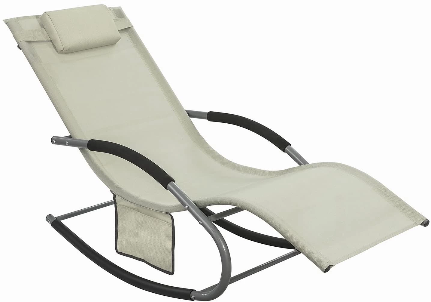 Sonnenliege In Beige - (B)150 X (H)63 X (T)87cm